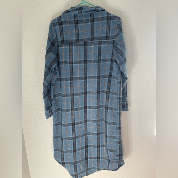 Blue Plaid Coat - Picture 4 of 4